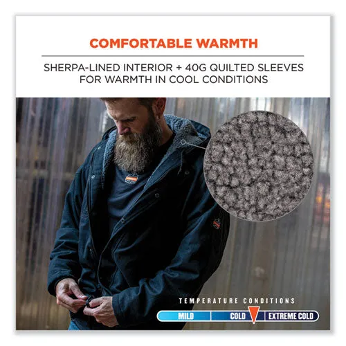 N-ferno 6468 Duck Canvas Work Jacket, Medium, Black, Ships In 1-3 Business Days