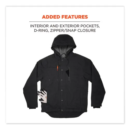 N-ferno 6468 Duck Canvas Work Jacket, Medium, Black, Ships In 1-3 Business Days