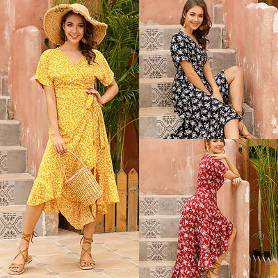 New Floral Chiffon Dress Women