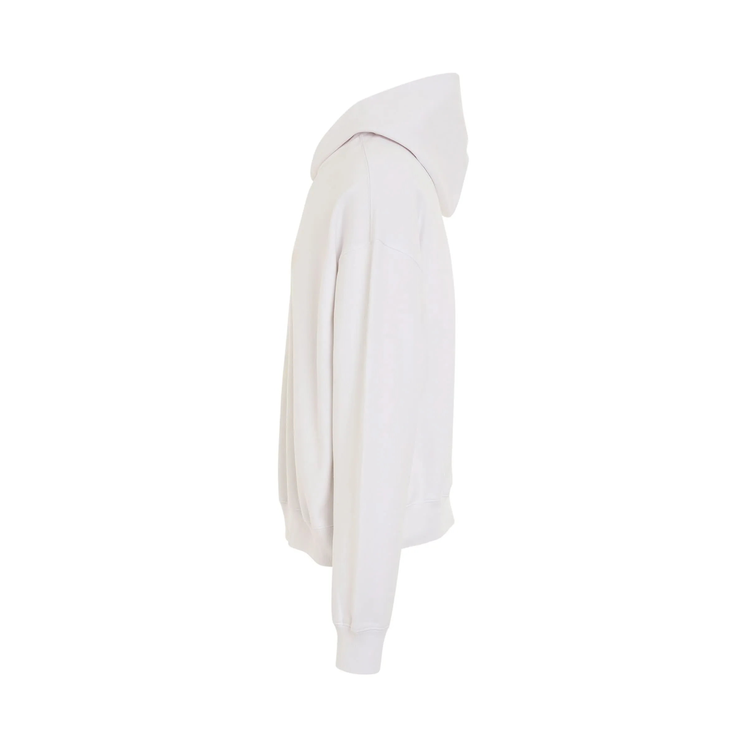 New Teddy Logo Pigment Hoodie in Ivory