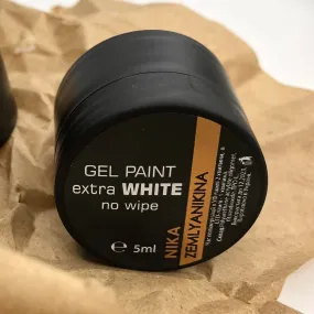 Nika Zemlyanikina Gel Paint Extra White No Wipe 5ml