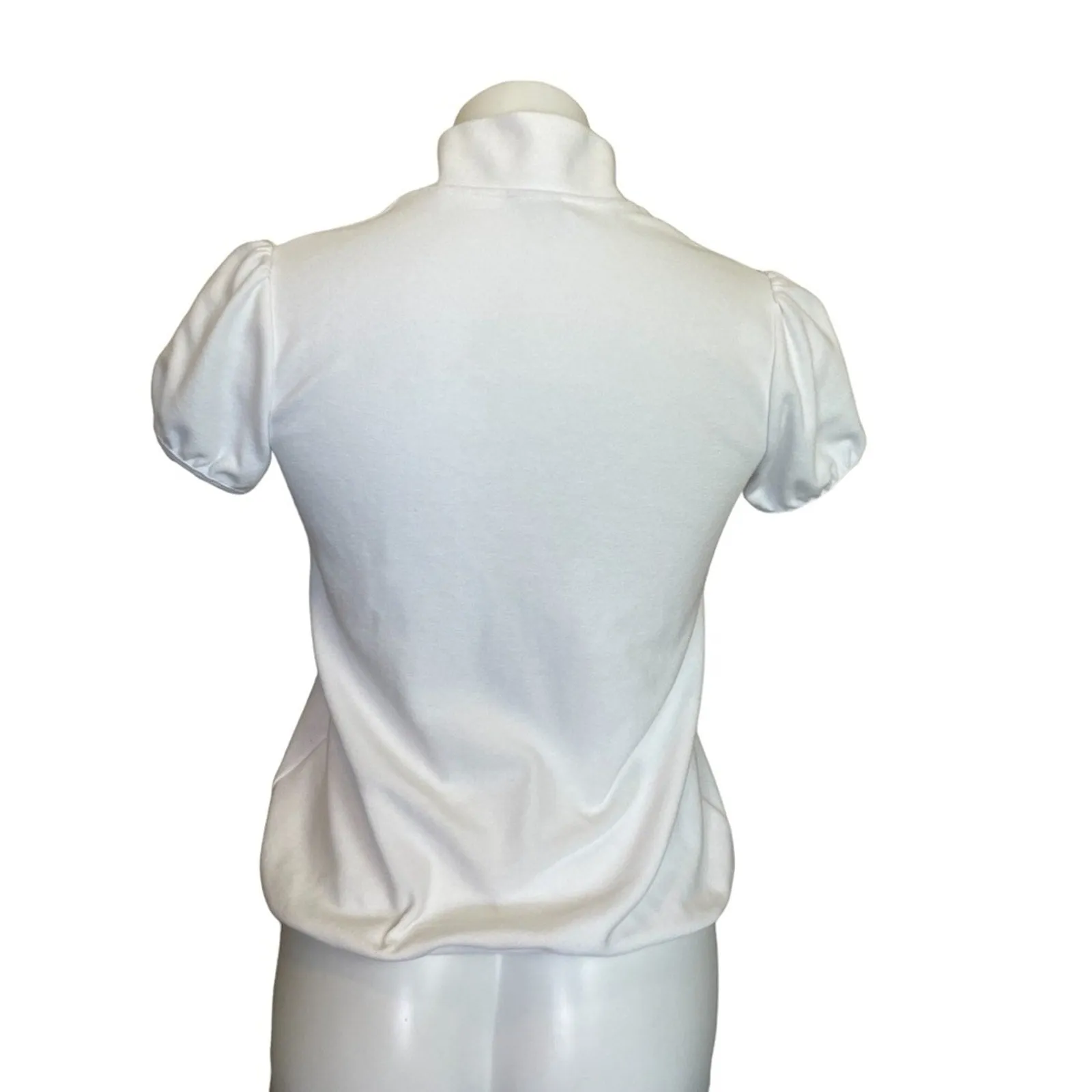 Nike | Women’s White & Baby Blue Short Sleeve Terry Cloth Jacket | Size: XS