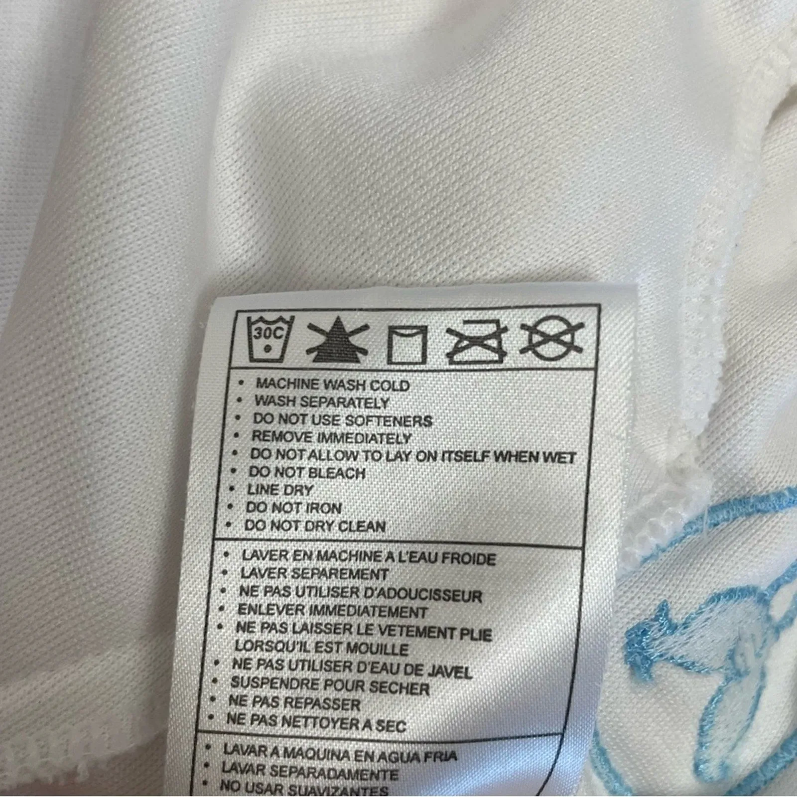 Nike | Women’s White & Baby Blue Short Sleeve Terry Cloth Jacket | Size: XS