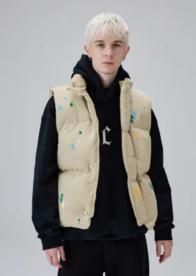 Off-White Paint Speckled Down Body Warmer