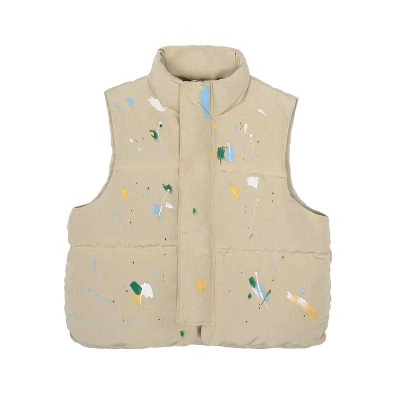 Off-White Paint Speckled Down Body Warmer