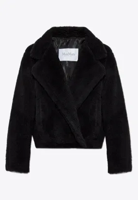 Oggeri Cropped Teddy Bear Icon Coat