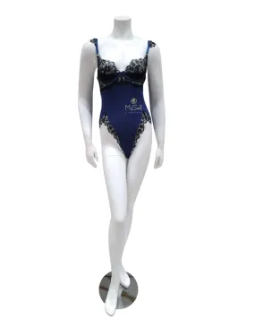 Oh La La Cheri Nicole Estate Blue & Black Molded Cup Teddy