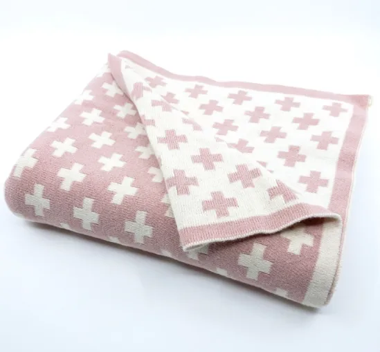 Organic-cotton Cot Blankets - Peony