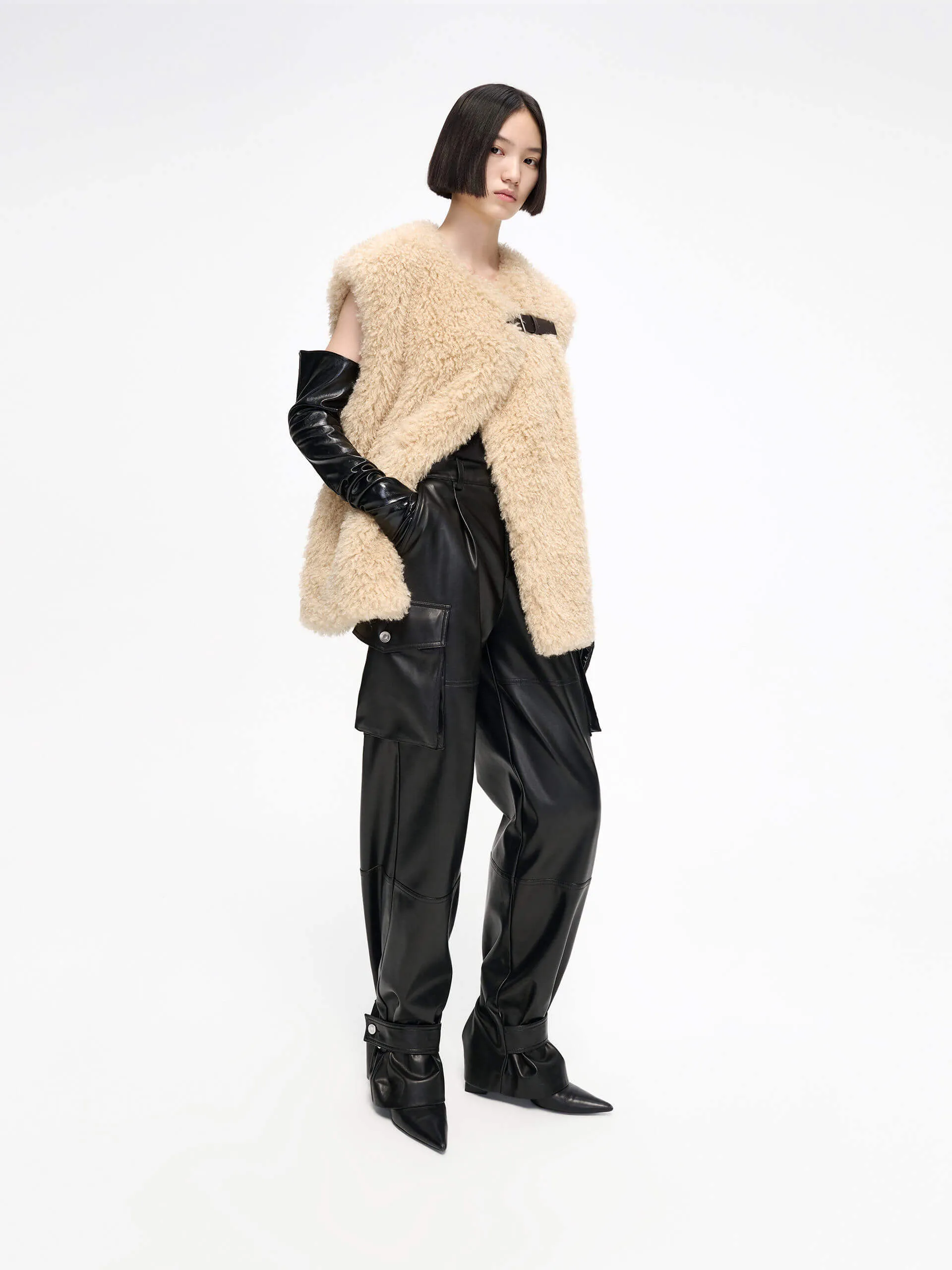 Oversize Fuzzy Waistcoat