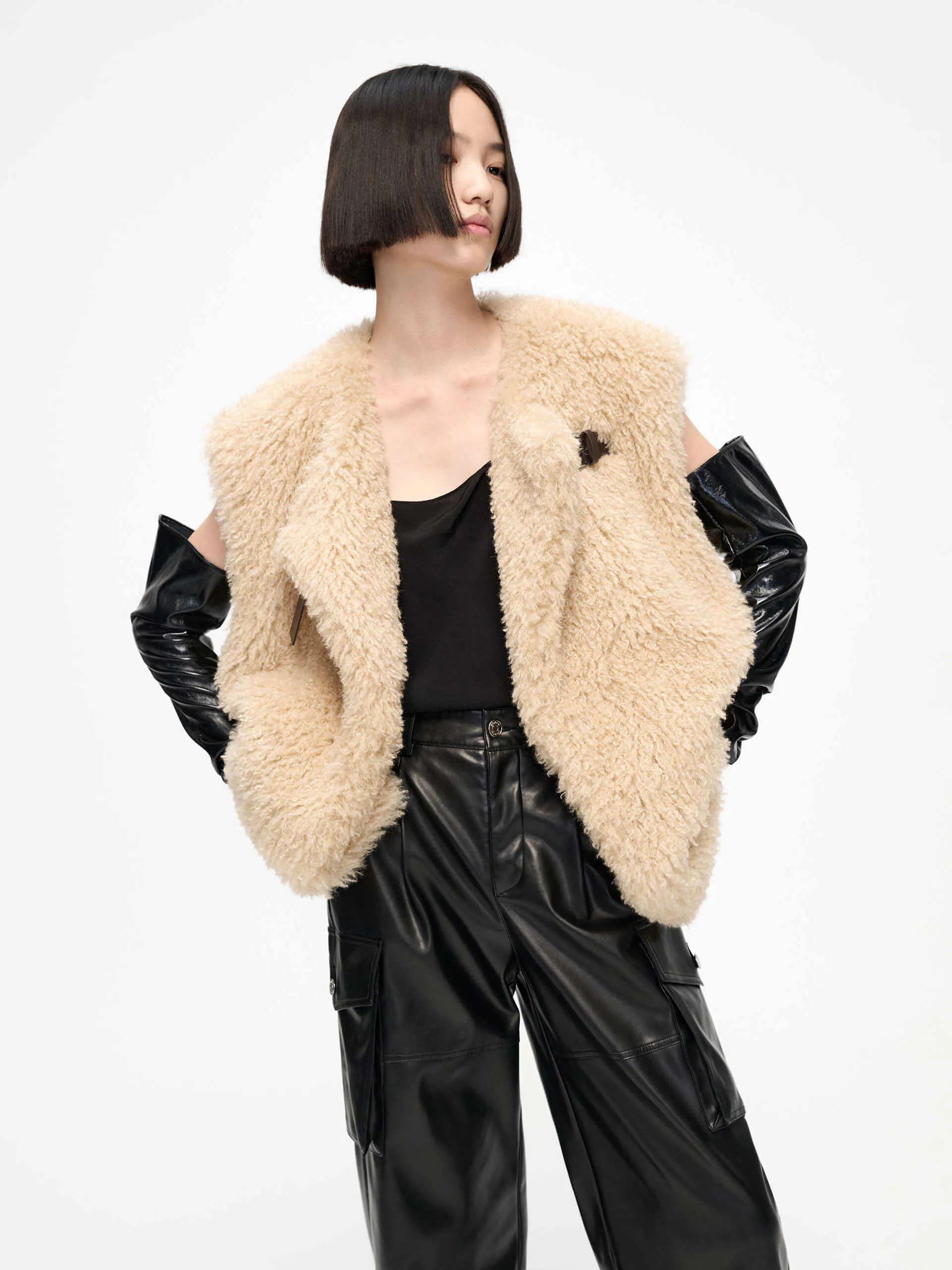 Oversize Fuzzy Waistcoat
