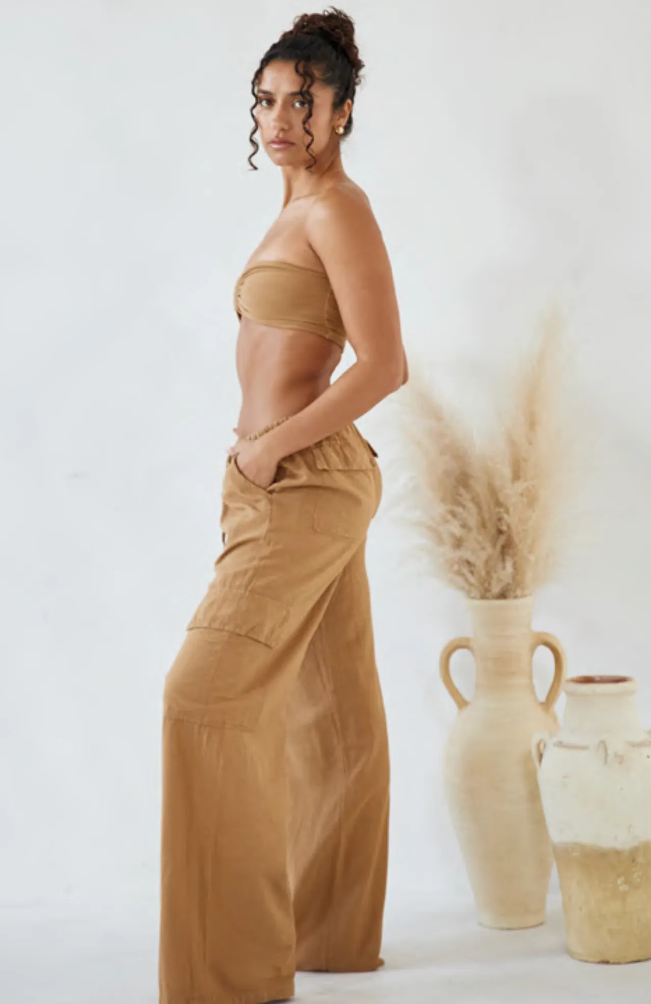 Oversized Cargo Drawstring Pants