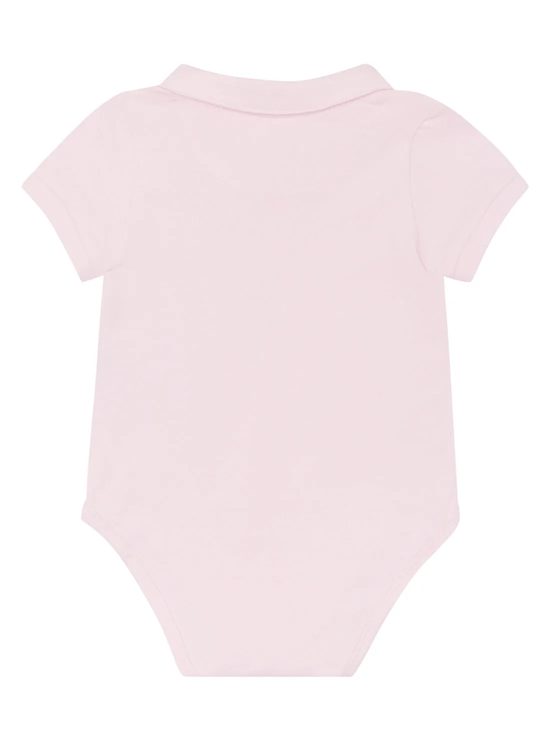 Pink Bear Logo Polo Onesie (0-12m)