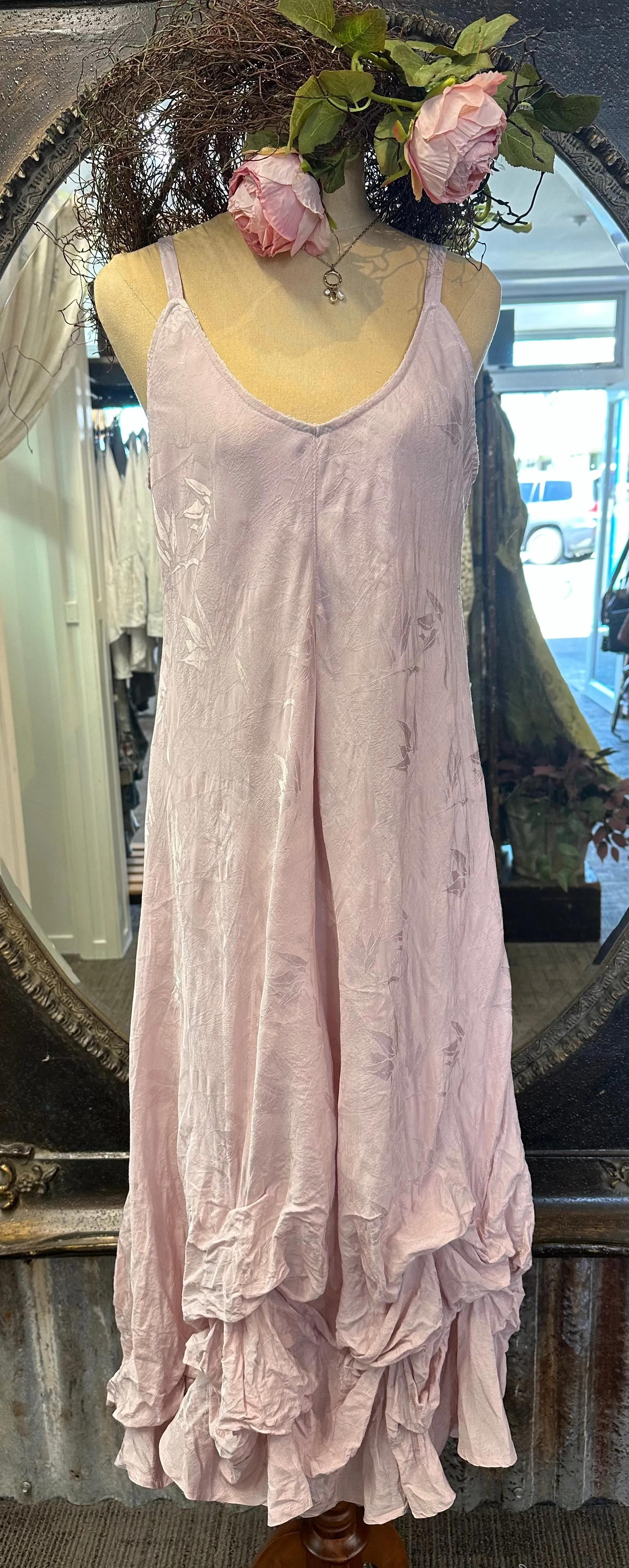 Pink rooshe slip dress
