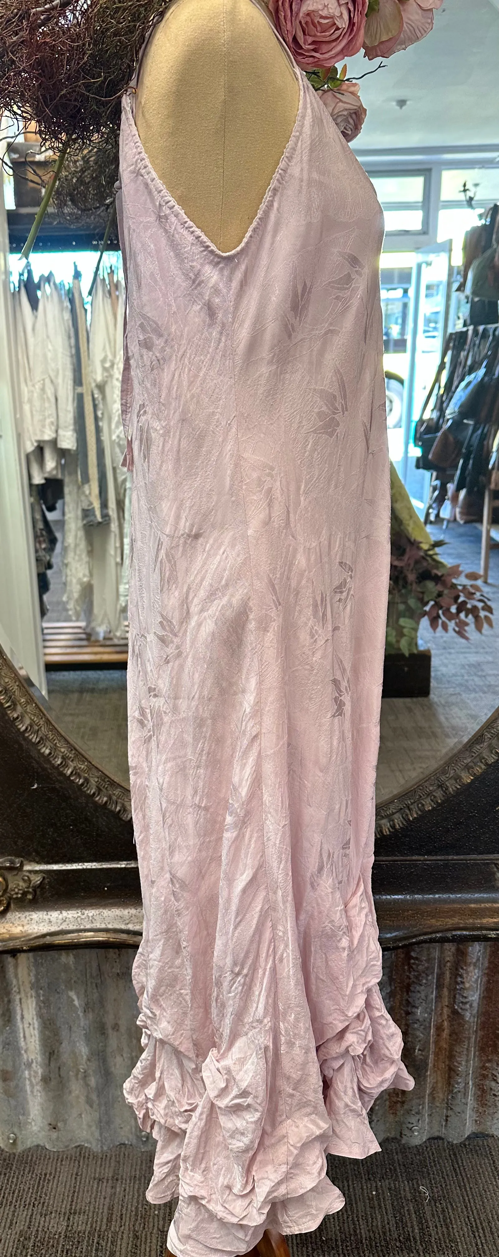 Pink rooshe slip dress