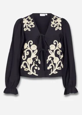 Polene Tie Top in Black