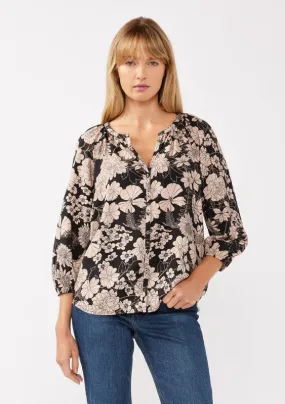Radiant Beauty Floral Print Blouse