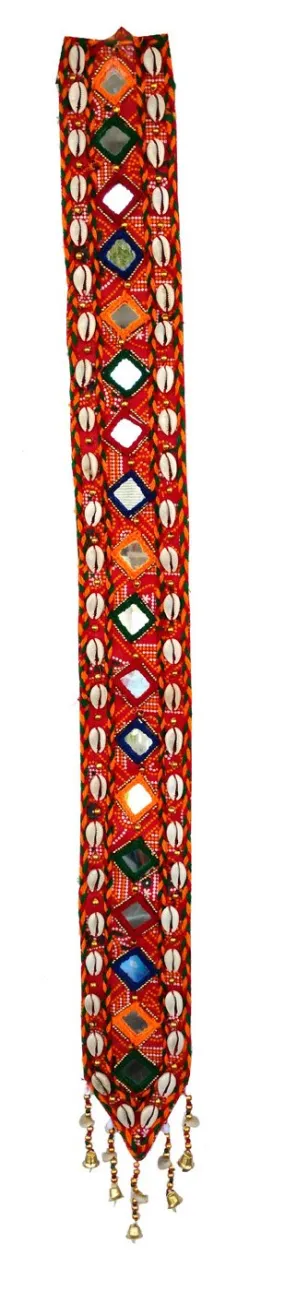 Rastogi Handicrafts Handmade Wall Hanging Decorative Ornament Kauri Mirror Inlay Strip Work Christmas Diwali Party Wedding Decorative Hanging Gift Box Packing