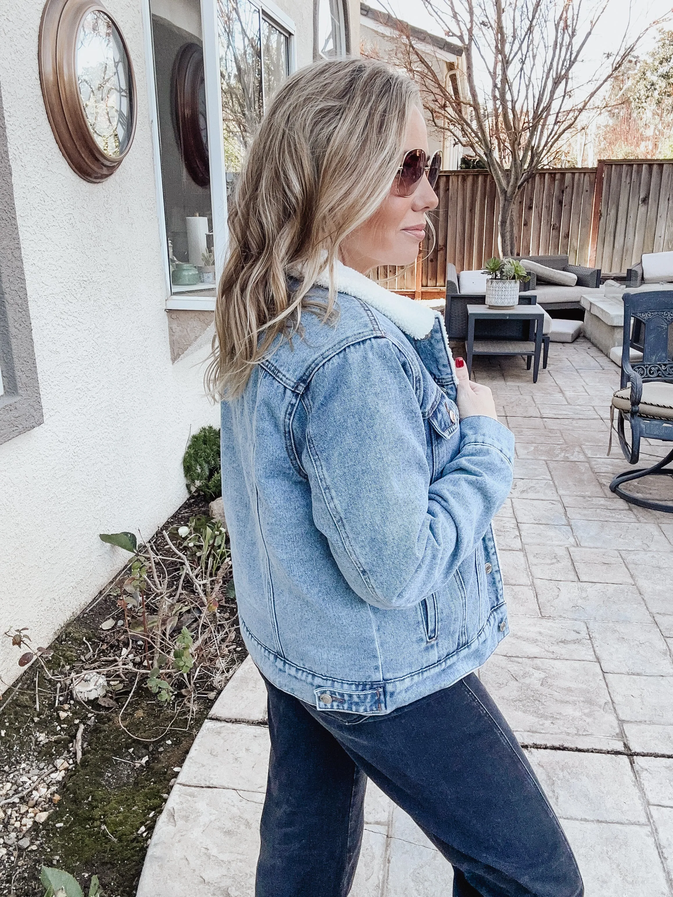 Ren Sherpa Lined Denim Jacket