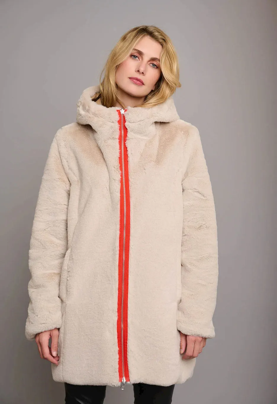 Reversible Hooded Coat