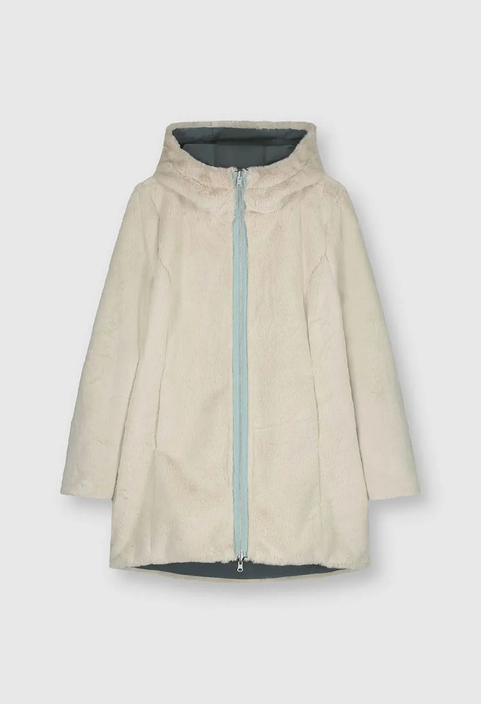 Reversible Hooded Coat
