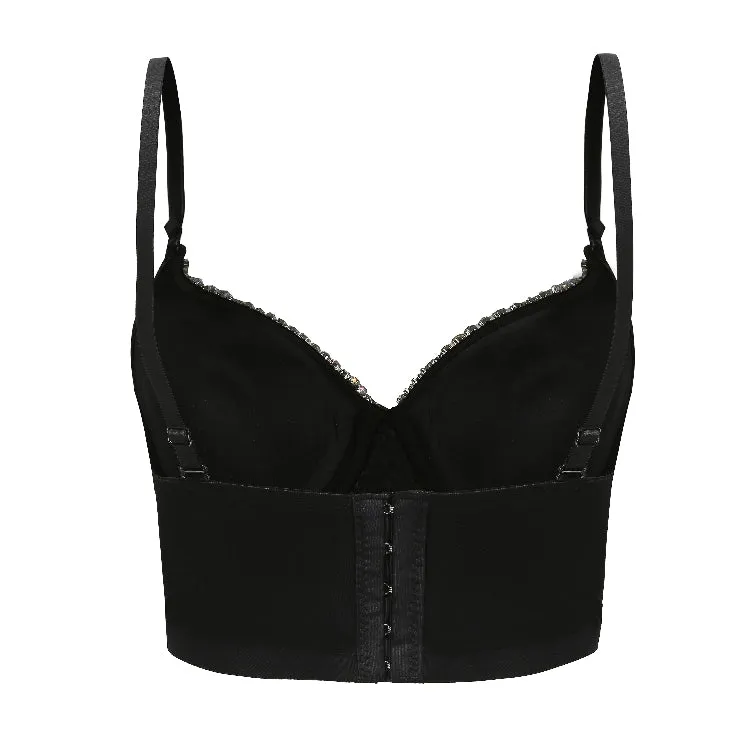 Rhinestone Crystal Corset Top