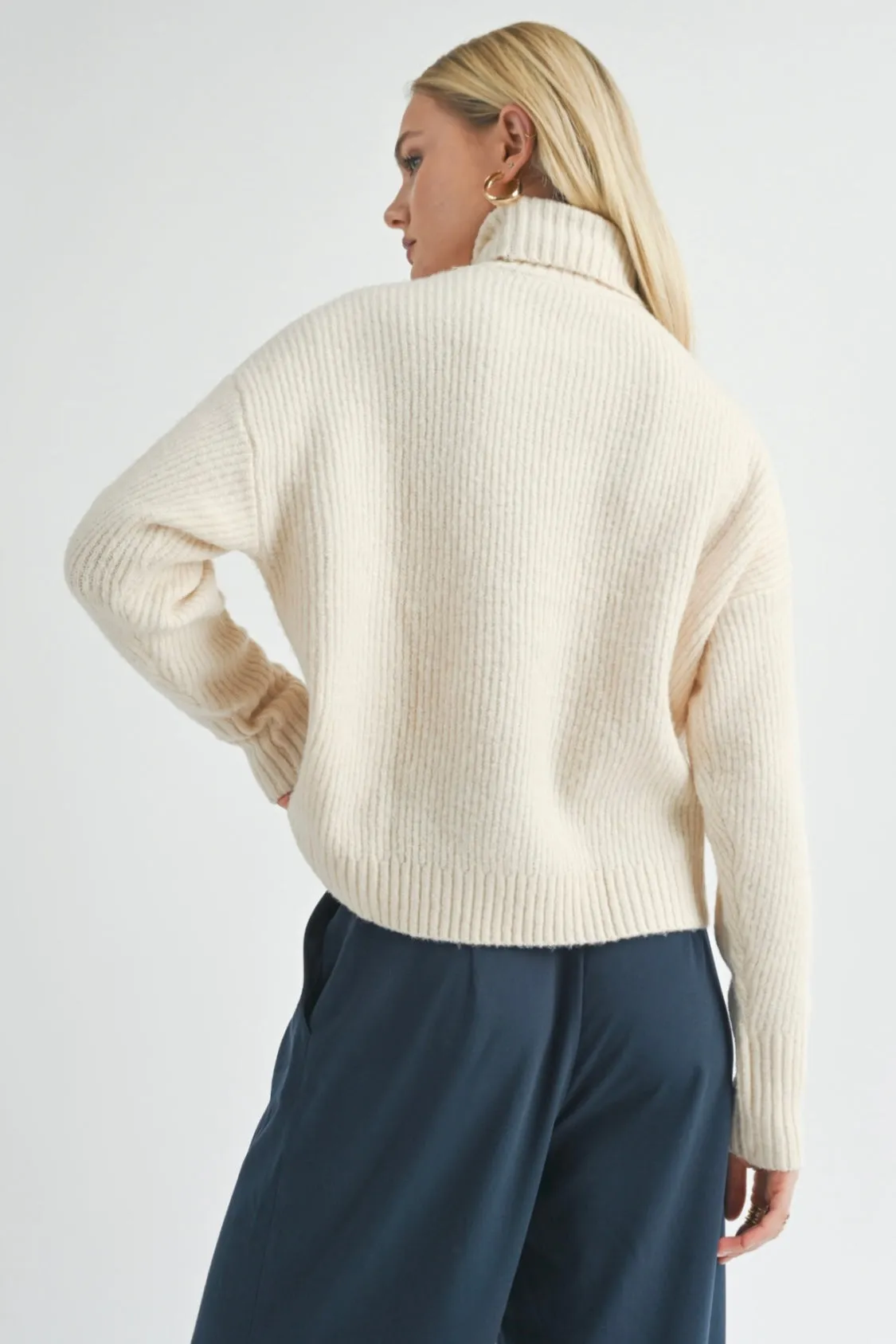Sage the Label Fiona Turtleneck Pullover Sweater