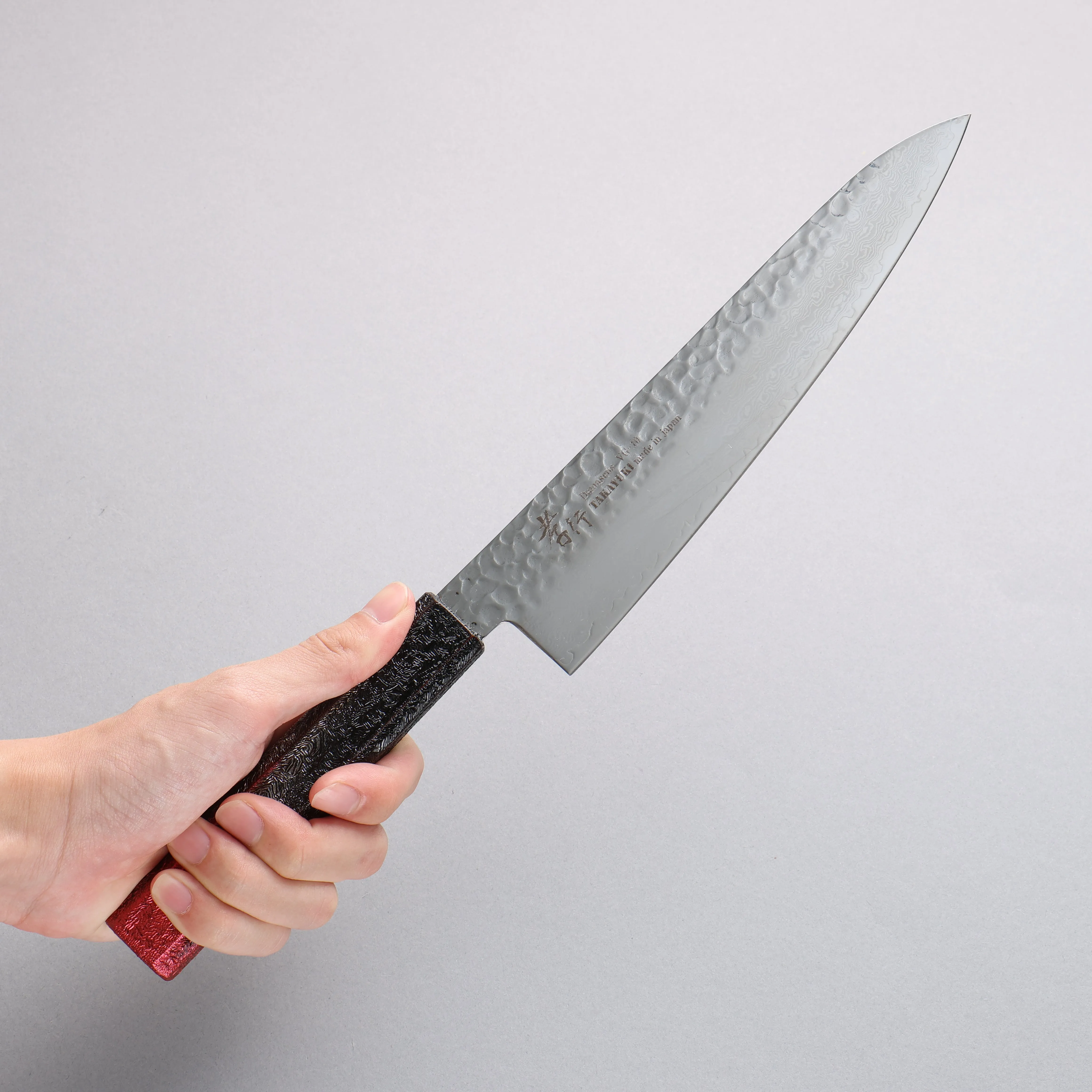 Sakai Takayuki Rinnou VG10 33 Layer Damascus Gyuto210mm Red Lacquered Handle