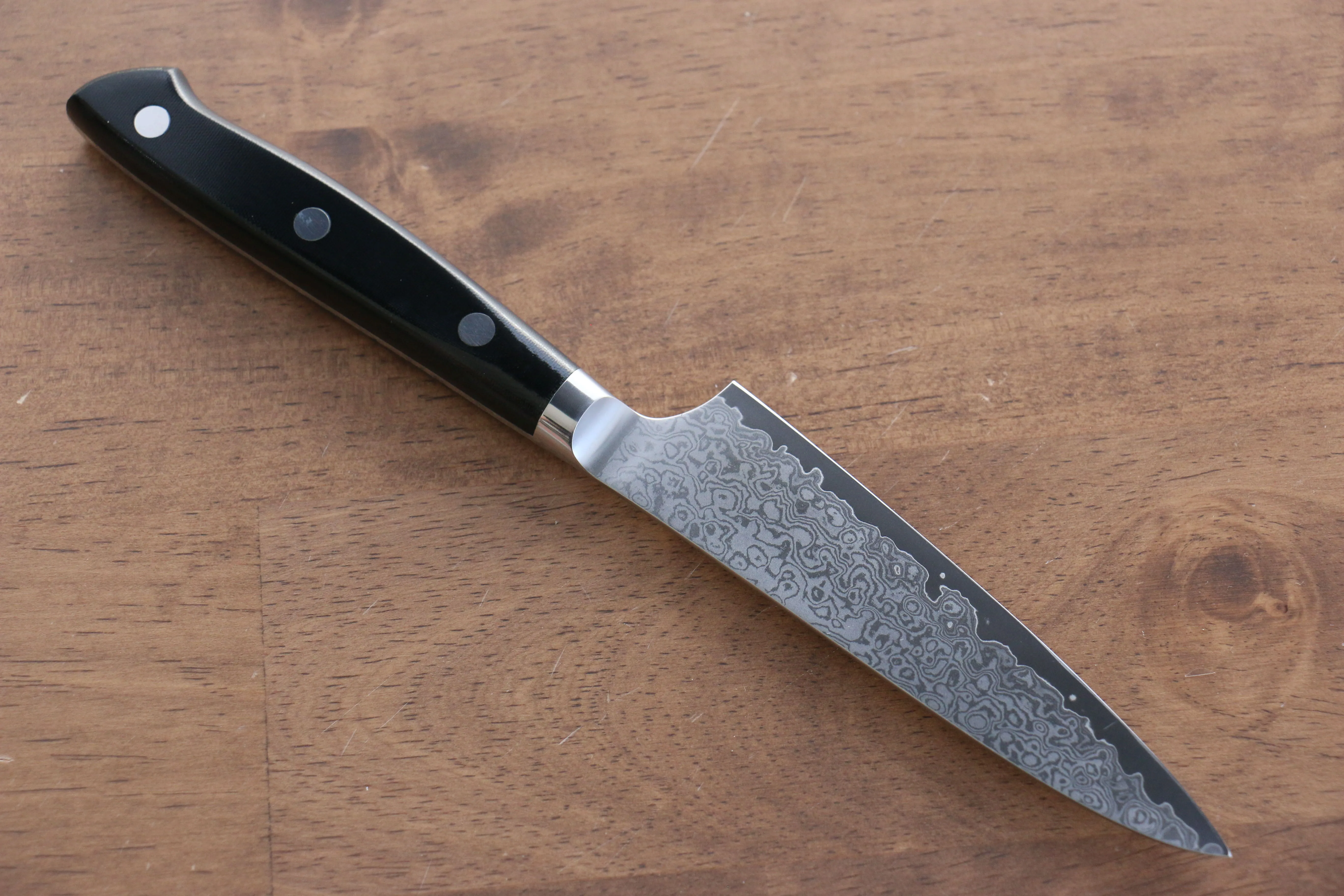 Seisuke VG10 33 Layer Damascus Petty-Utility 120mm Micarta Handle