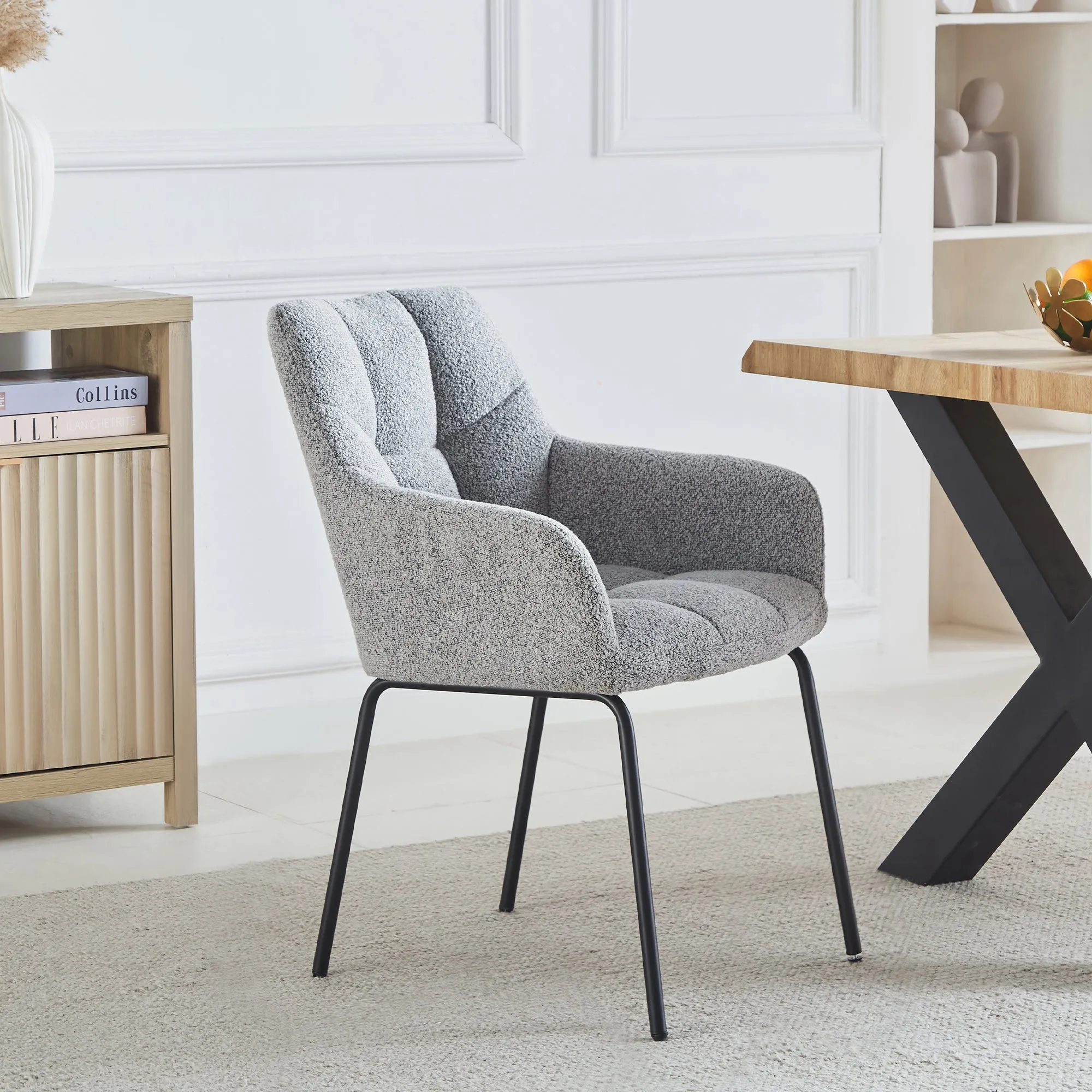 Set of 2 Maranello Fabric Dining Chairs