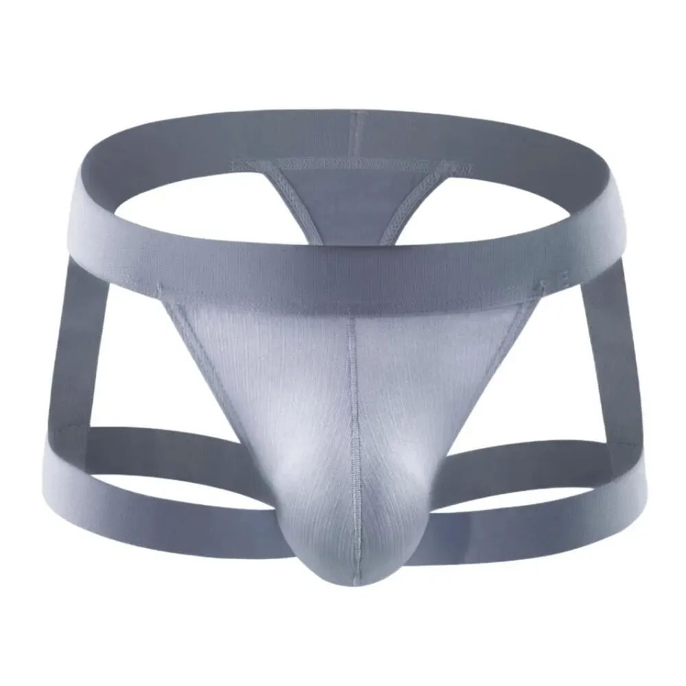 Sexy Men's Low-Rise Briefs / Erotic Male Underwear with Leg Rings