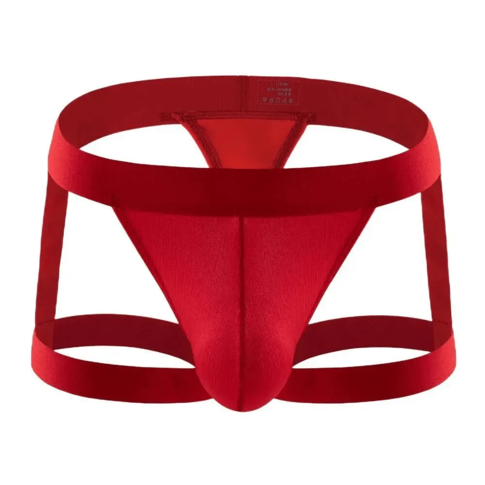 Sexy Men's Low-Rise Briefs / Erotic Male Underwear with Leg Rings