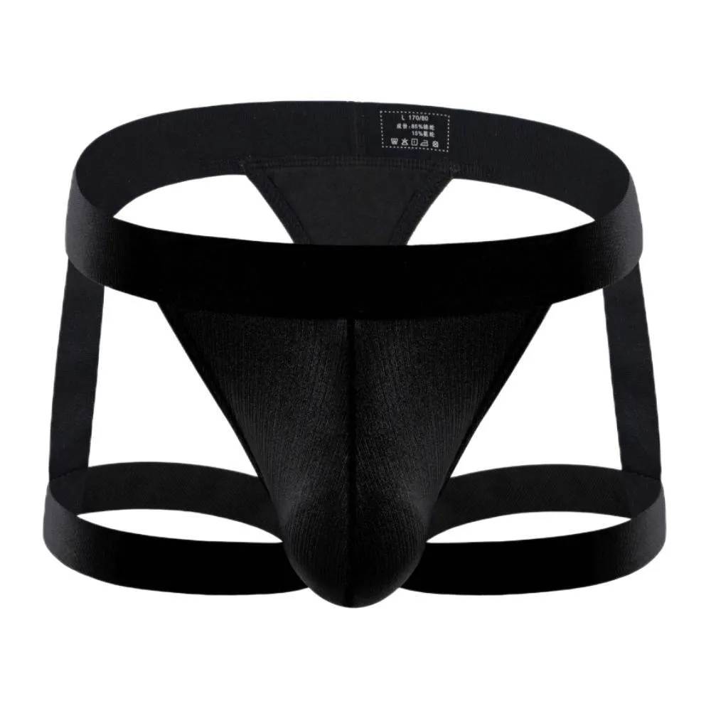 Sexy Men's Low-Rise Briefs / Erotic Male Underwear with Leg Rings