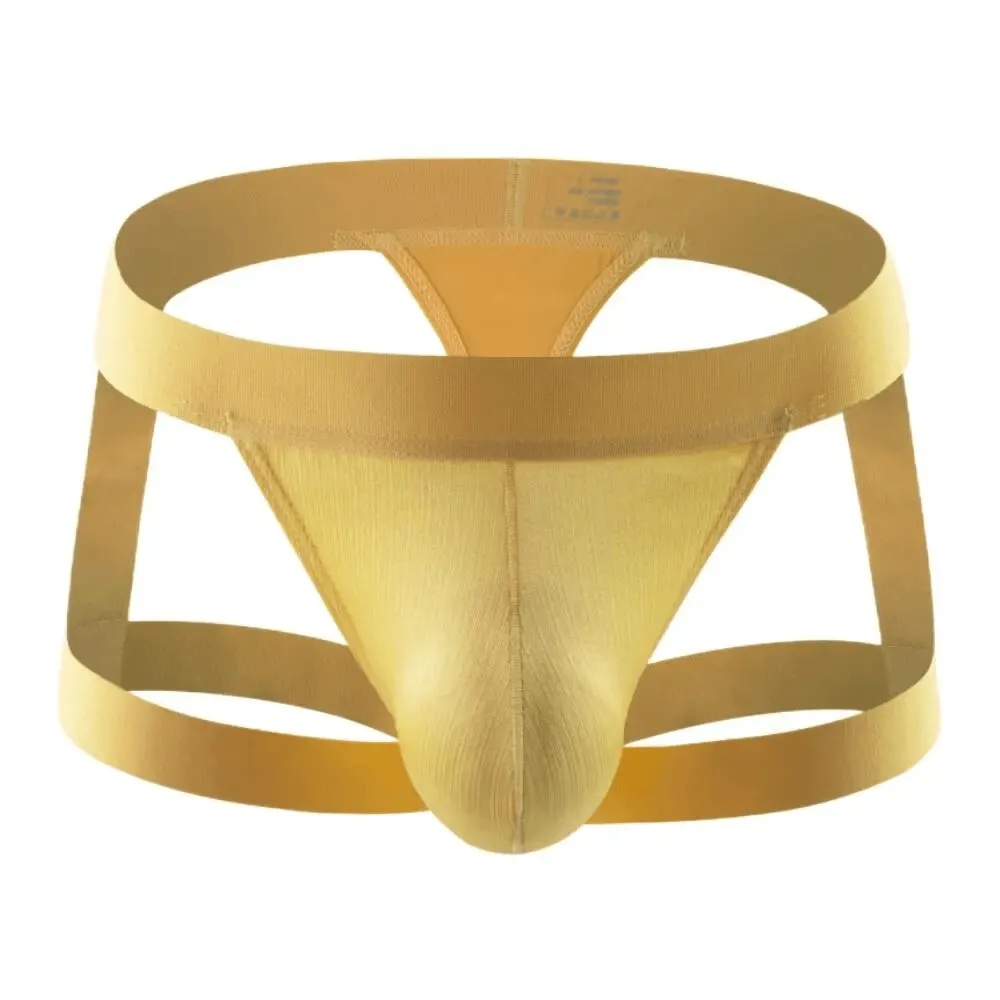 Sexy Men's Low-Rise Briefs / Erotic Male Underwear with Leg Rings