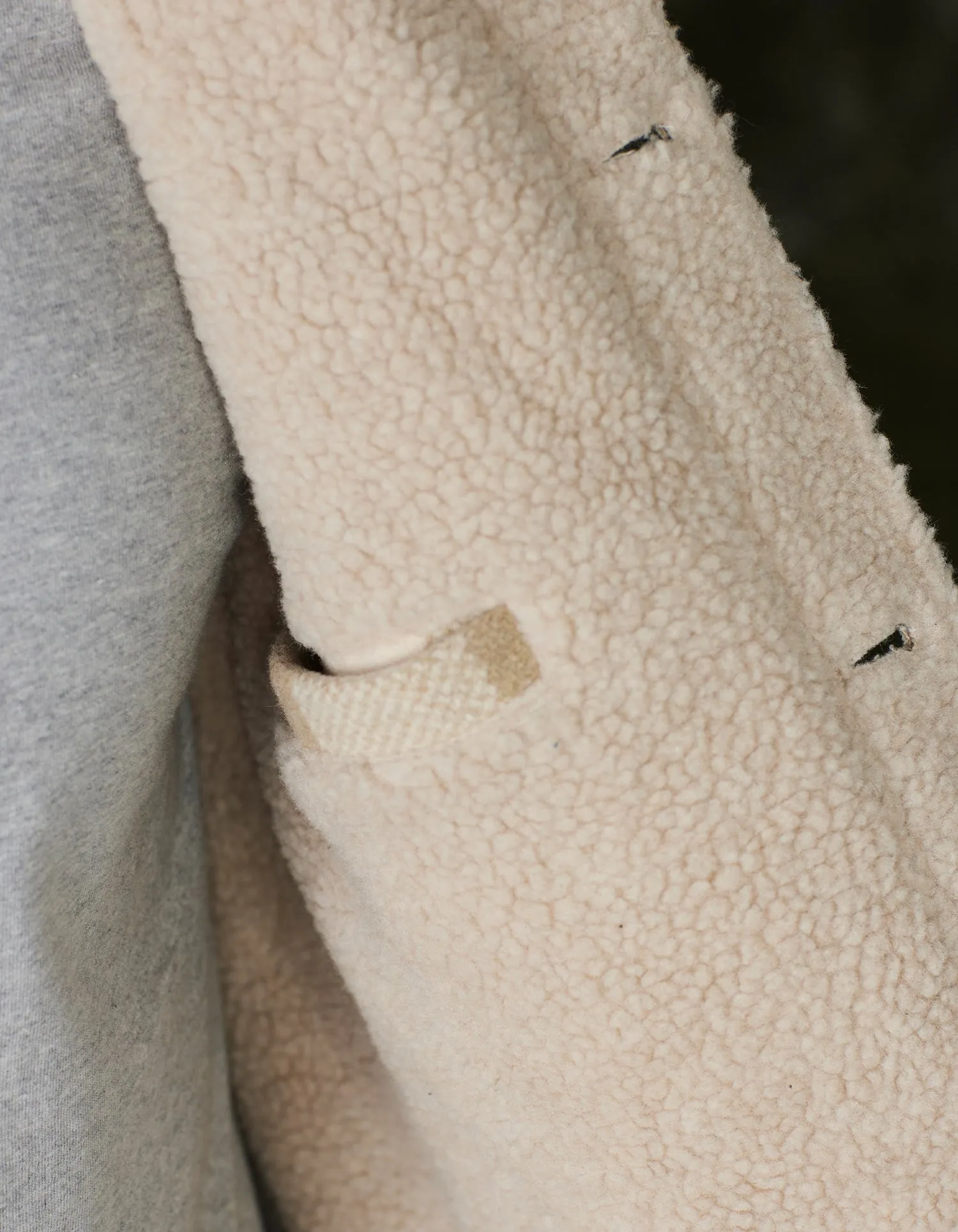 Sherpa Collar Jacket in Oat Buffalo