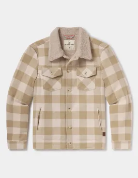 Sherpa Collar Jacket in Oat Buffalo