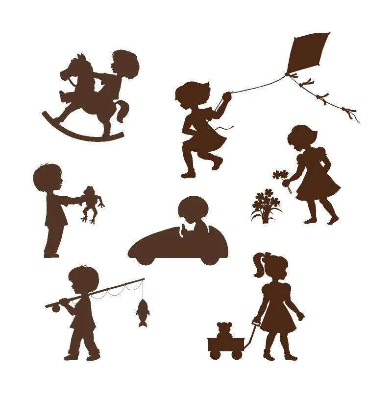 Silhouette Kids Mini Wall Mural