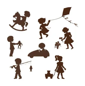 Silhouette Kids Mini Wall Mural