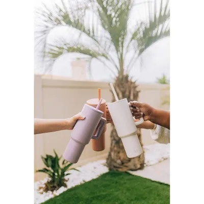 Simple Modern Trek 40oz Stainless Steel Lidded Tumbler Powder Coat Lavender Mist