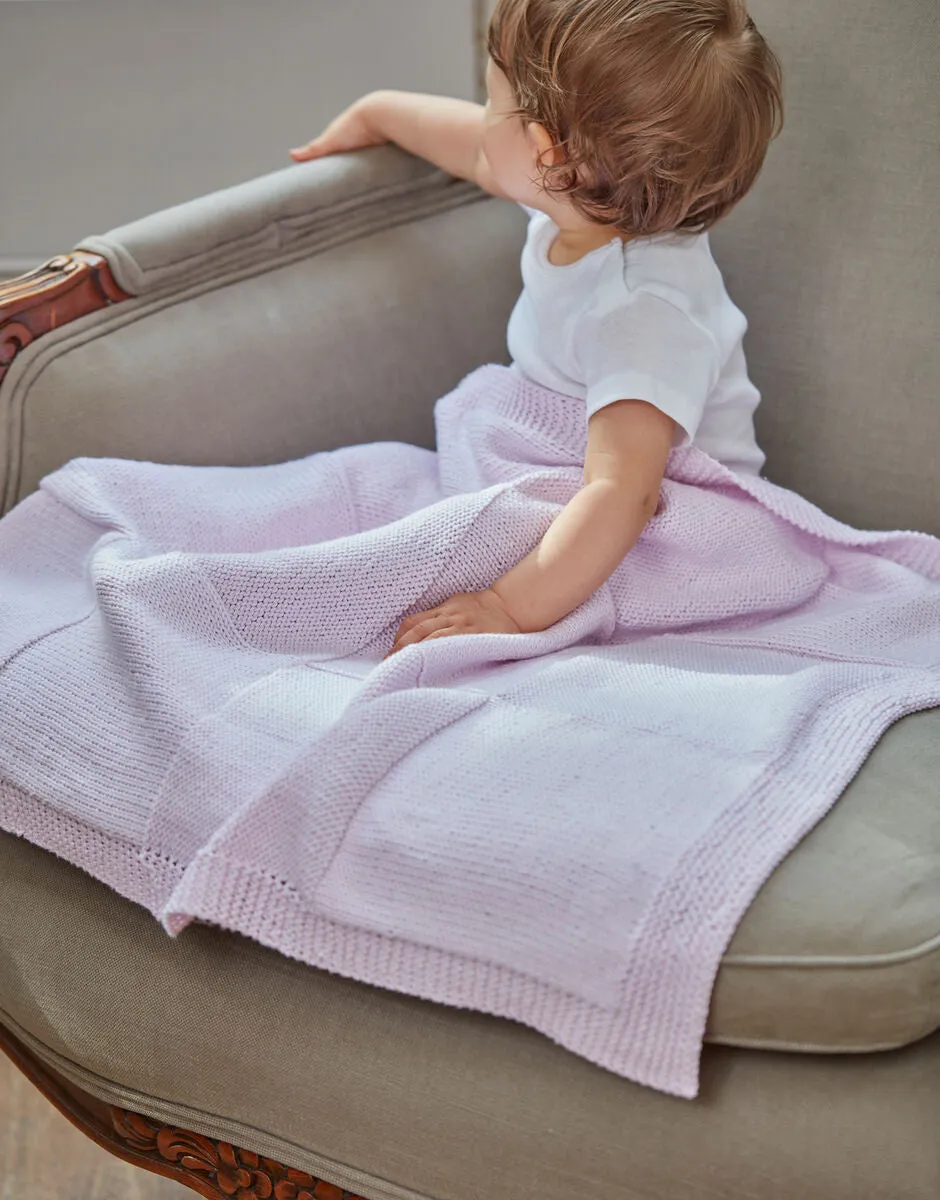 Sirdar - Baby Blanket in Snuggly 100% Cotton - Knitting Pattern 5272