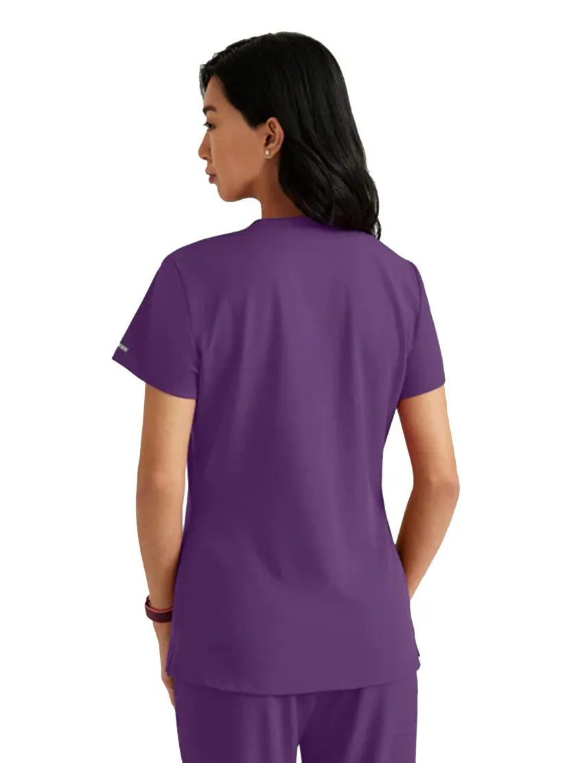 SKECHERS™ by Barco Dignity 1-Pocket Tuck-In Scrub Top-Plus