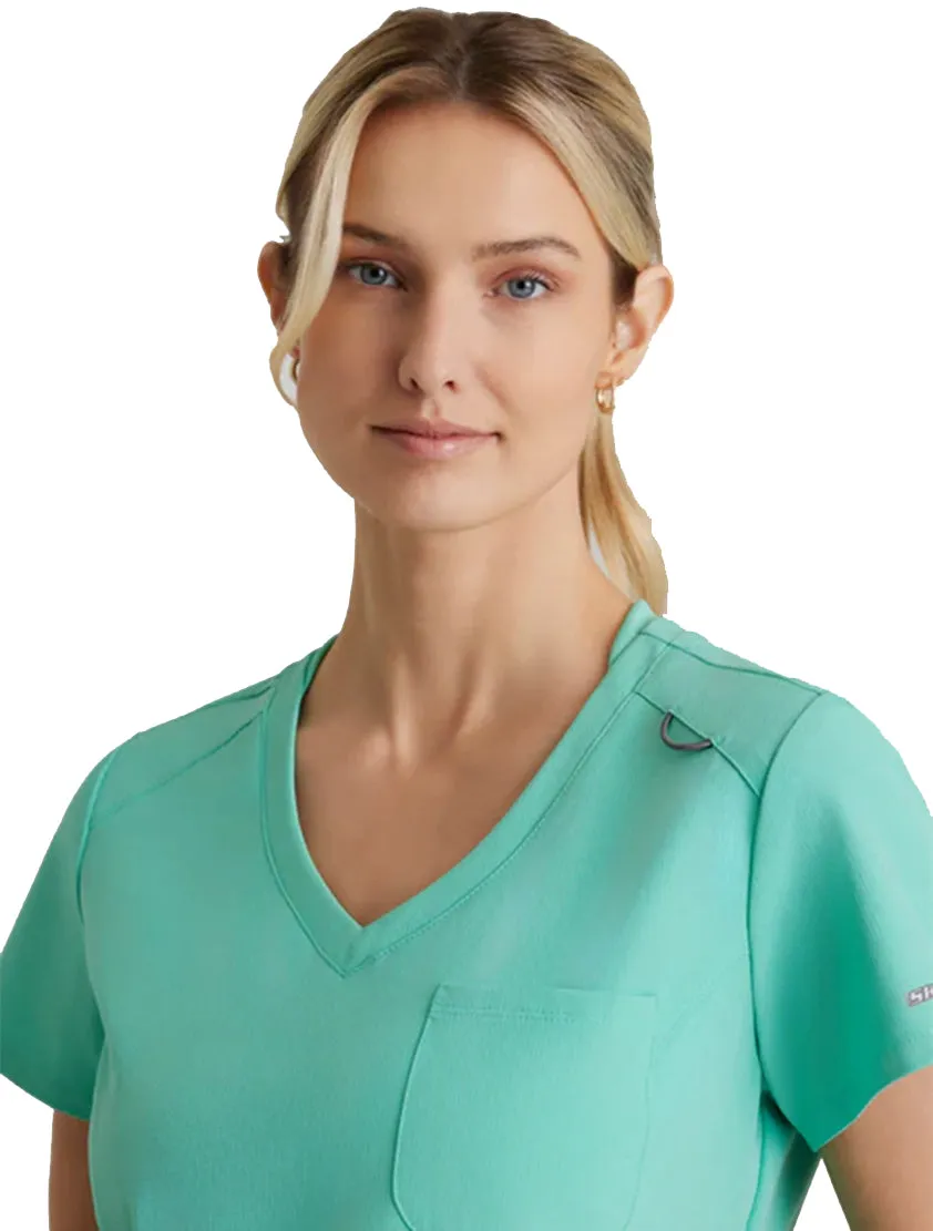 SKECHERS™ by Barco Dignity 1-Pocket Tuck-In Scrub Top-Plus