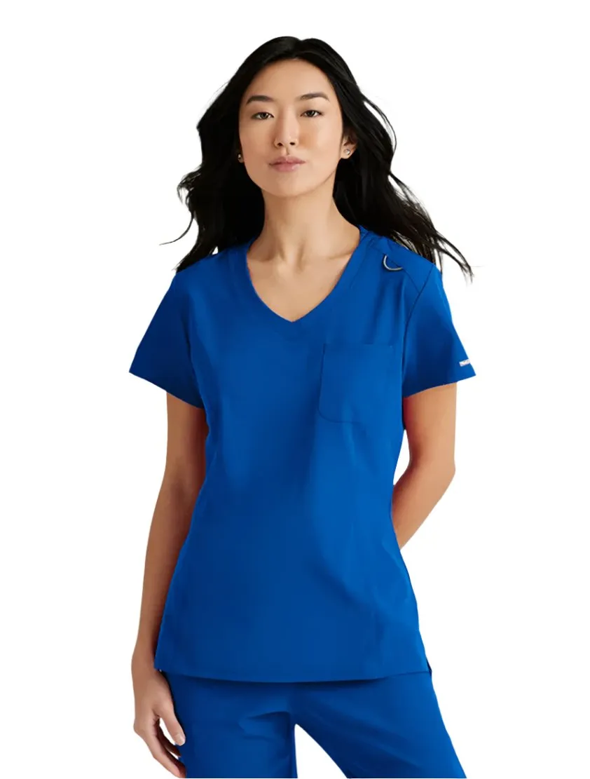 SKECHERS™ by Barco Dignity 1-Pocket Tuck-In Scrub Top-Plus