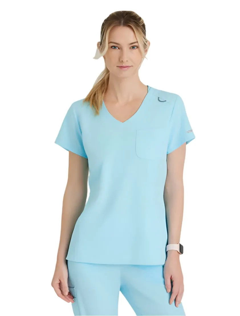 SKECHERS™ by Barco Dignity 1-Pocket Tuck-In Scrub Top-Plus