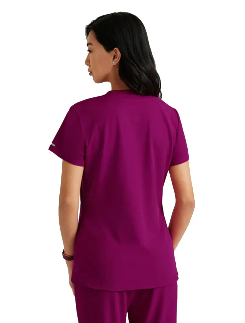 SKECHERS™ by Barco Dignity 1-Pocket Tuck-In Scrub Top-Plus