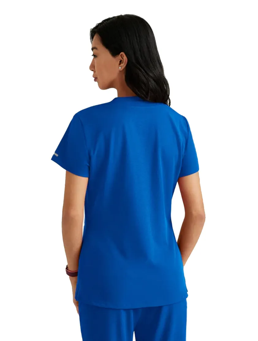 SKECHERS™ by Barco Dignity 1-Pocket Tuck-In Scrub Top-Plus