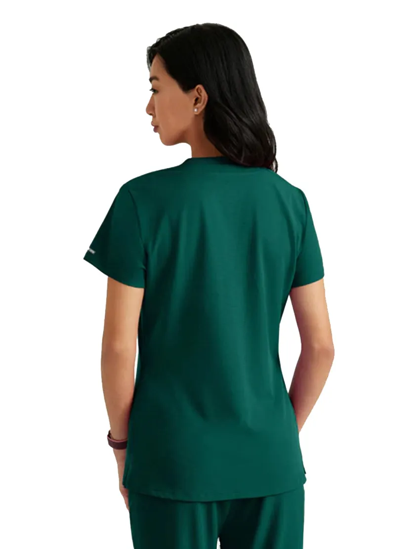 SKECHERS™ by Barco Dignity 1-Pocket Tuck-In Scrub Top-Plus