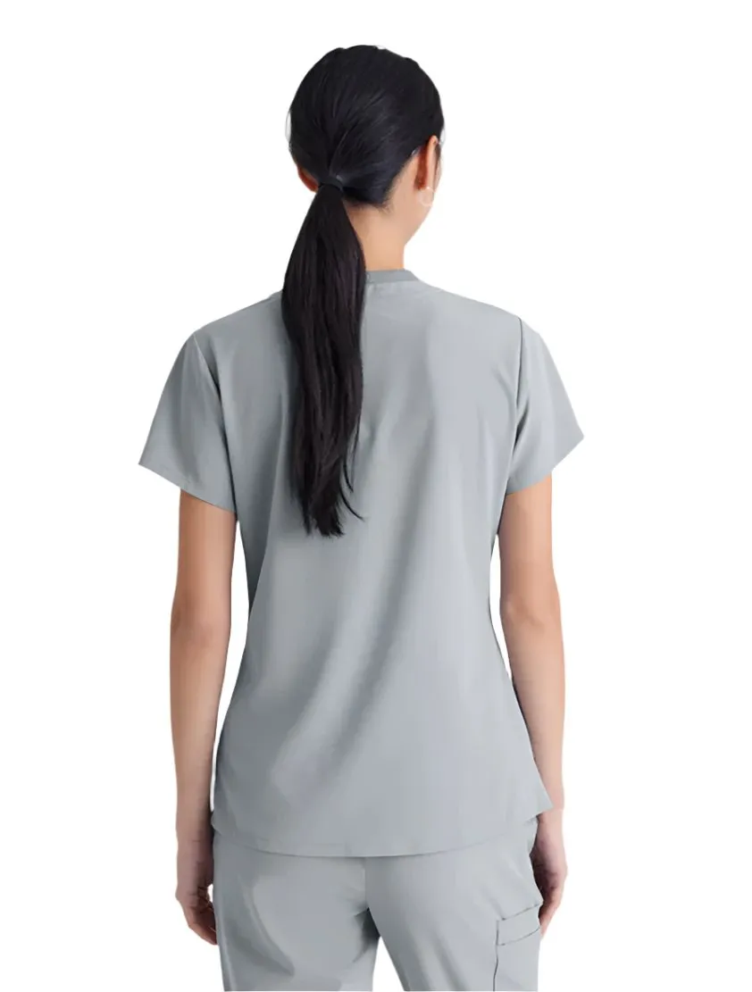 SKECHERS™ by Barco Dignity 1-Pocket Tuck-In Scrub Top-Plus
