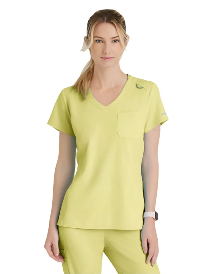 SKECHERS™ by Barco Dignity 1-Pocket Tuck-In Scrub Top-Plus