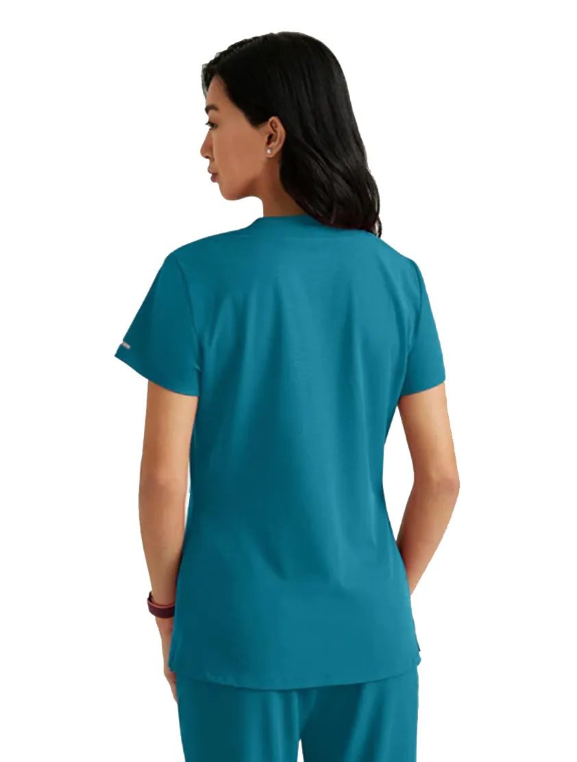SKECHERS™ by Barco Dignity 1-Pocket Tuck-In Scrub Top-Plus