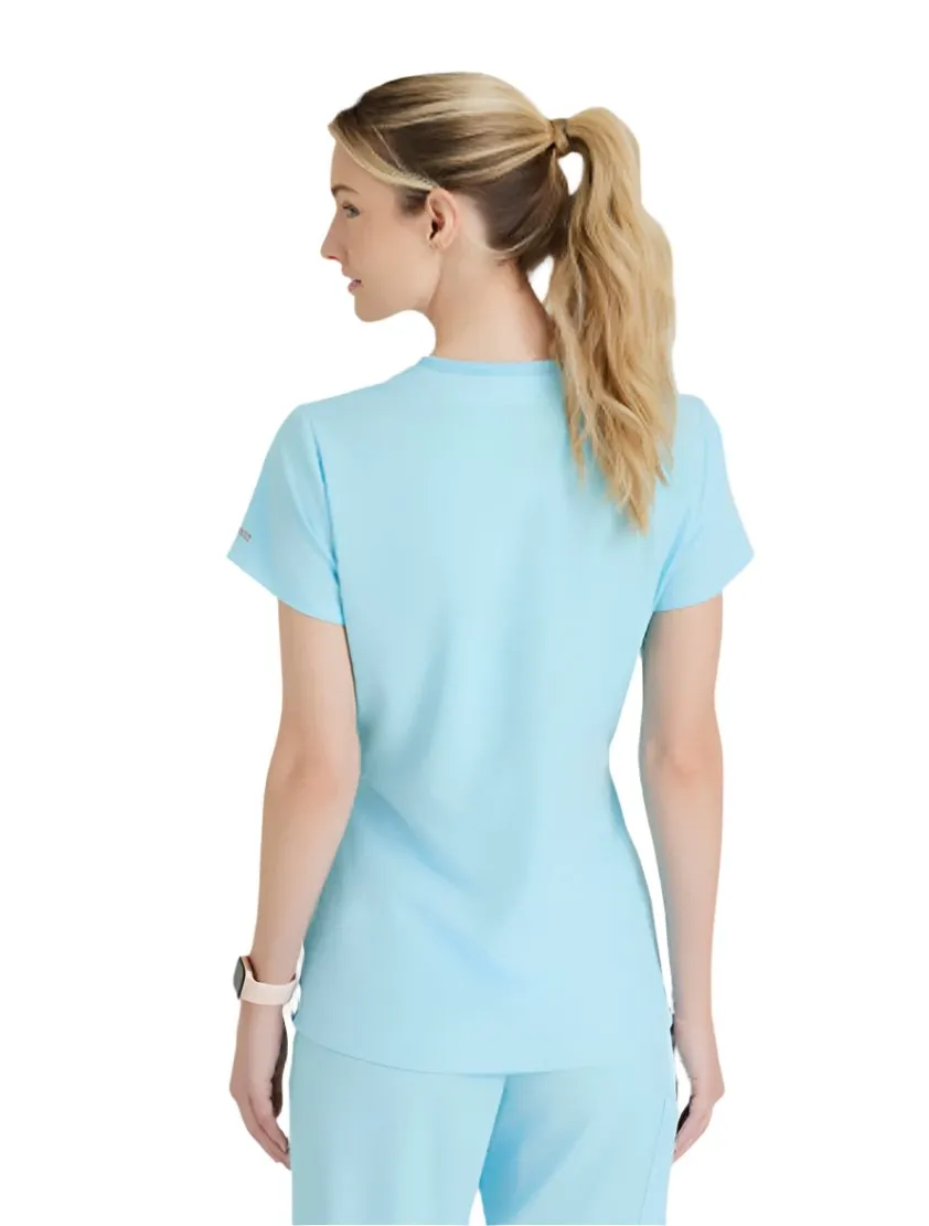 SKECHERS™ by Barco Dignity 1-Pocket Tuck-In Scrub Top-Plus